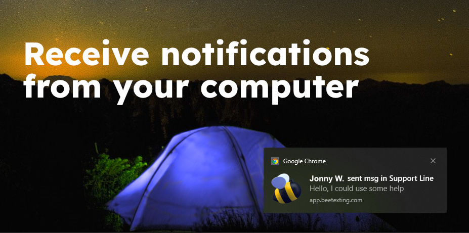 Turn on Desktop Notifications – Chrome